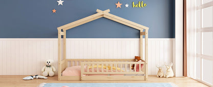 Bed House Bed Frame With Fence - The Sleep Loft - Online Mattress Showroom NYC