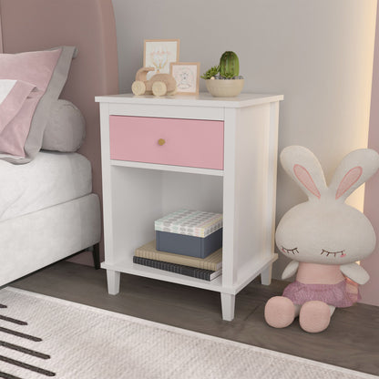 Nightstand With 1 Drawer 1 Shelf - The Sleep Loft - Online Mattress Showroom NYC