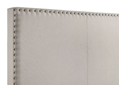 Boyd Upholstered Queen Panel Bed Ivory