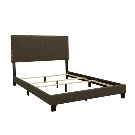 Boyd Upholstered California King Panel Bed Charcoal - The Sleep Loft - Online Mattress Showroom NYC