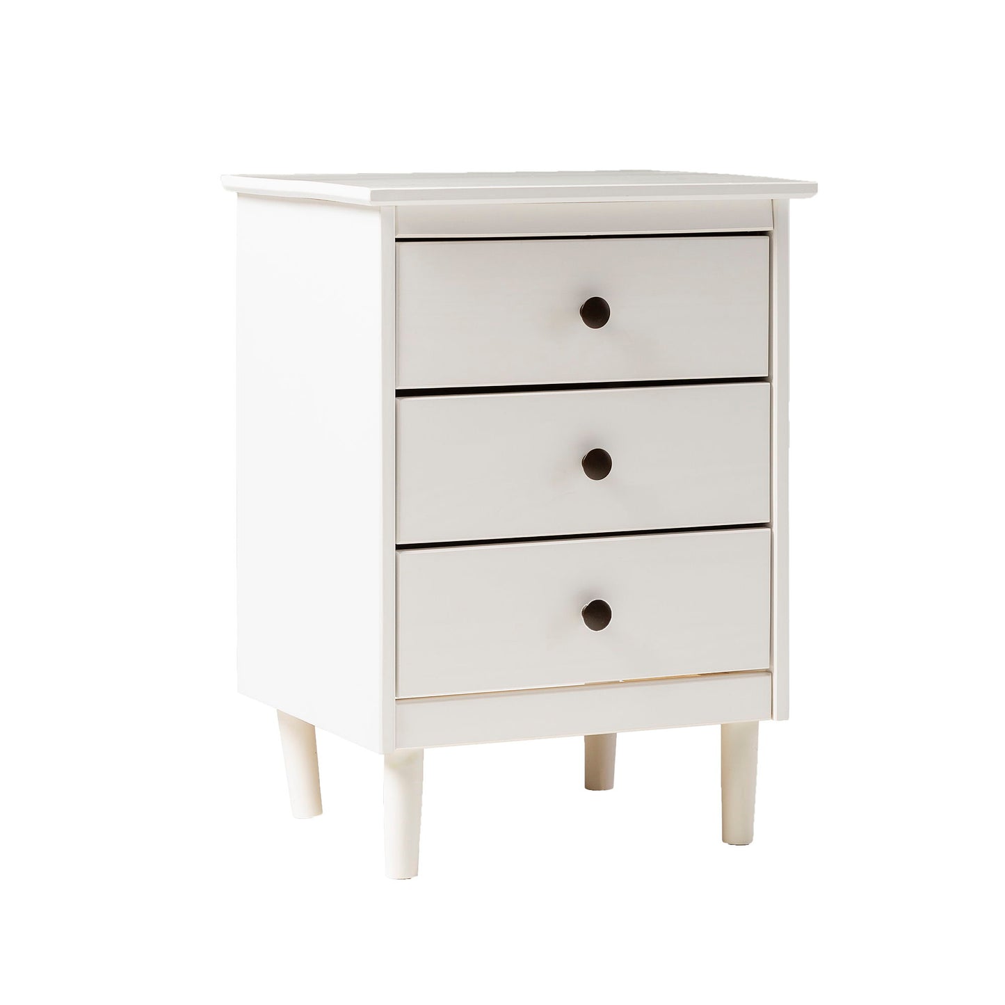 Classic 3 Drawer Solid Wood Nightstand - The Sleep Loft - Online Mattress Showroom NYC