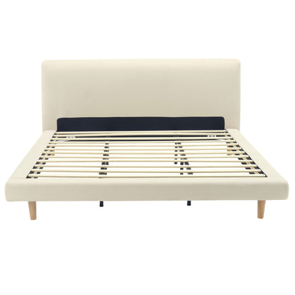 Chunky - California King Bed Frame - Beige