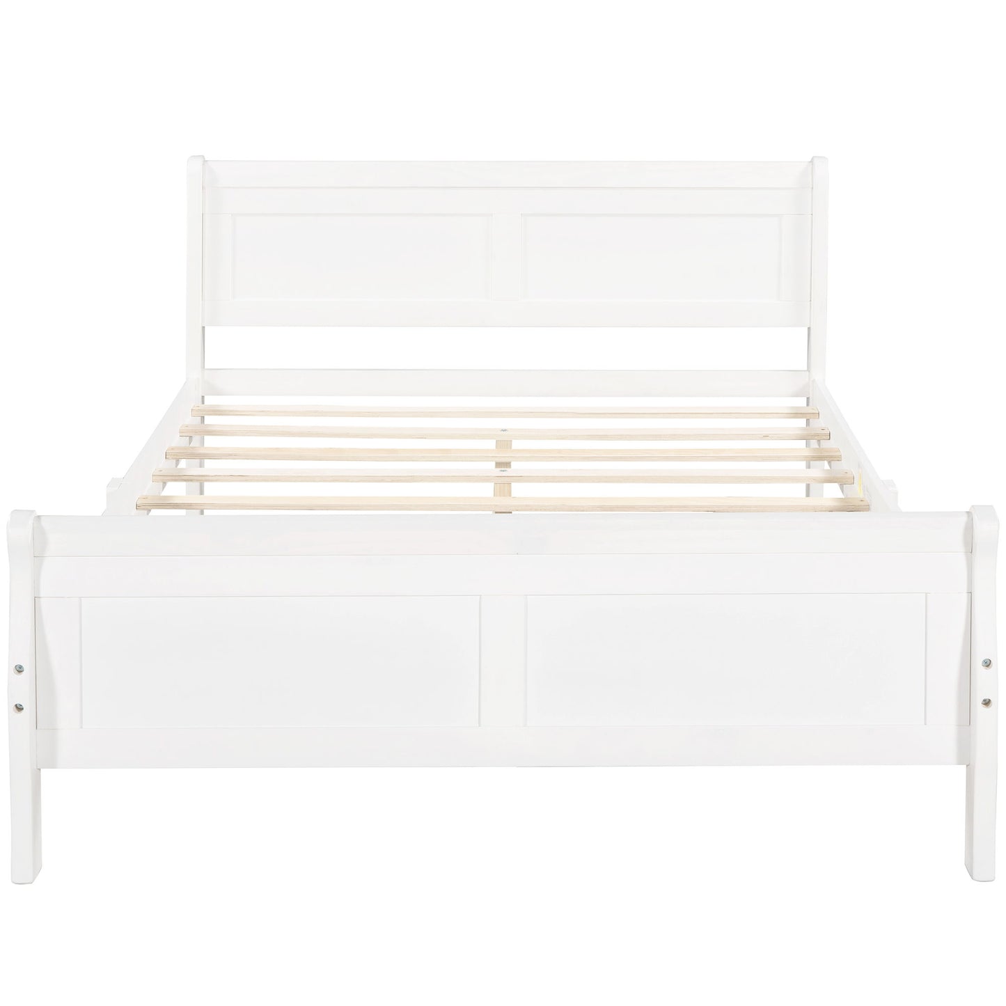 Platform Bed Frame Mattress Foundation Sleigh Bed With Headboard / Footboard / Wood Slat Suppor - The Sleep Loft - Online Mattress Showroom NYC