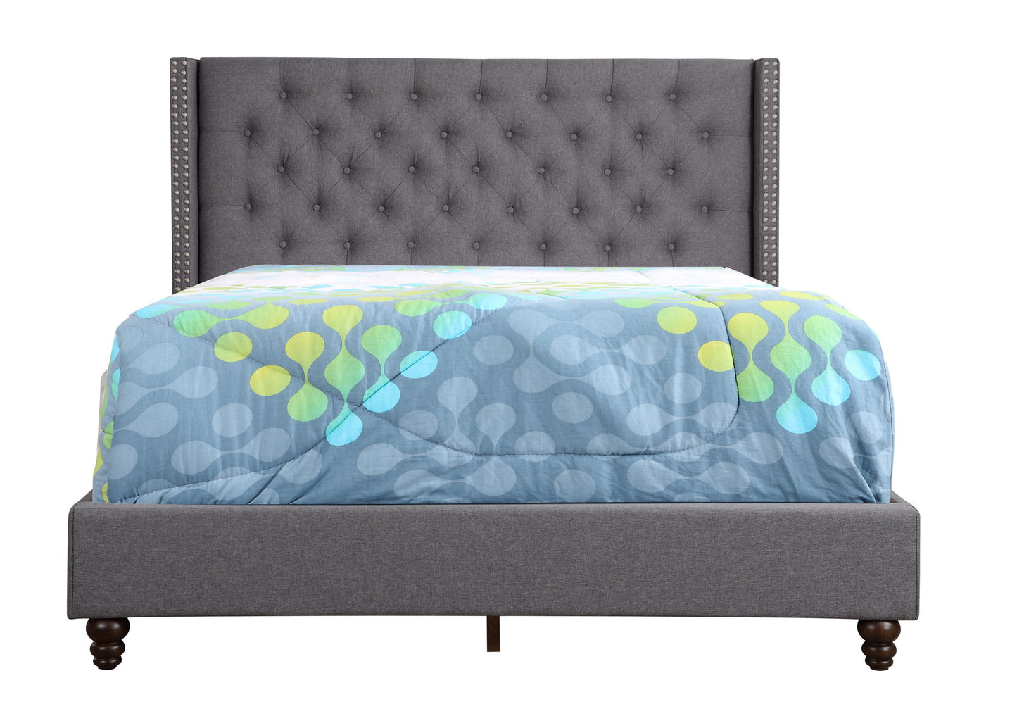 Nailhead Bed Transitional Vibrant - The Sleep Loft - Online Mattress Showroom NYC