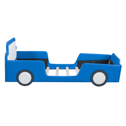 Race Car Shaped Platform Bed With Wheels - The Sleep Loft - Online Mattress Showroom NYC
