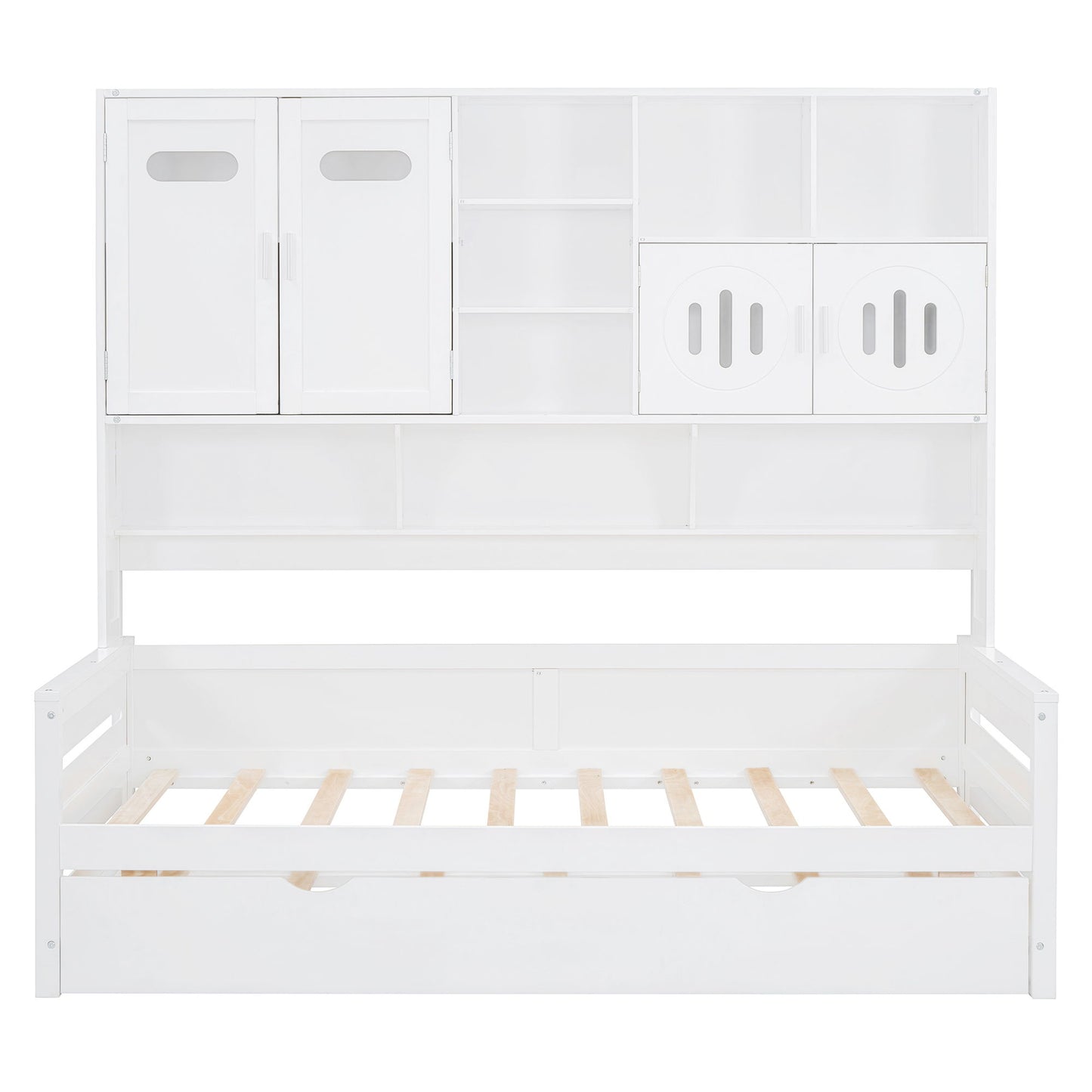 Daybed With All-In-One Cabinet And Shelf - The Sleep Loft - Online Mattress Showroom NYC