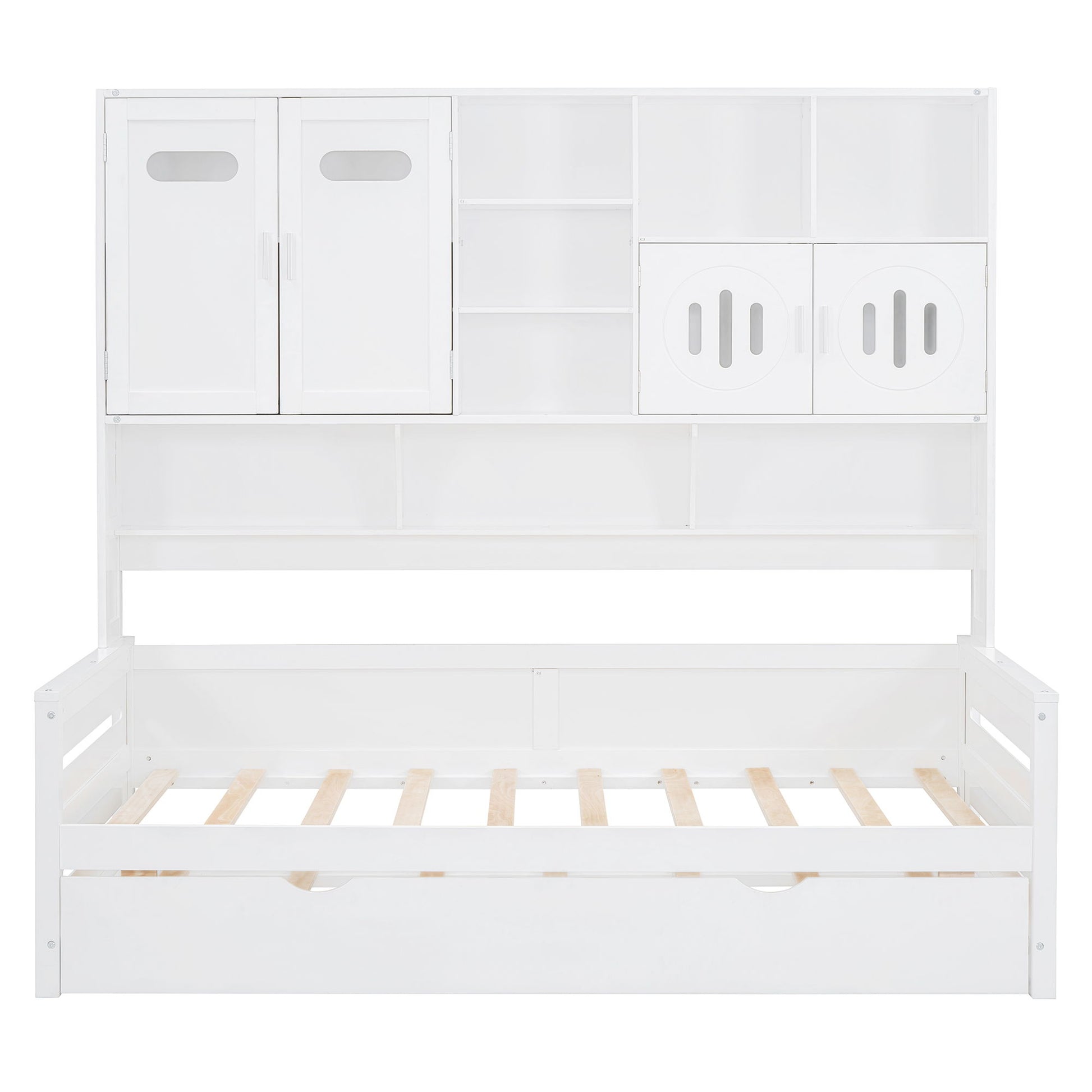 Daybed With All-In-One Cabinet And Shelf - The Sleep Loft - Online Mattress Showroom NYC