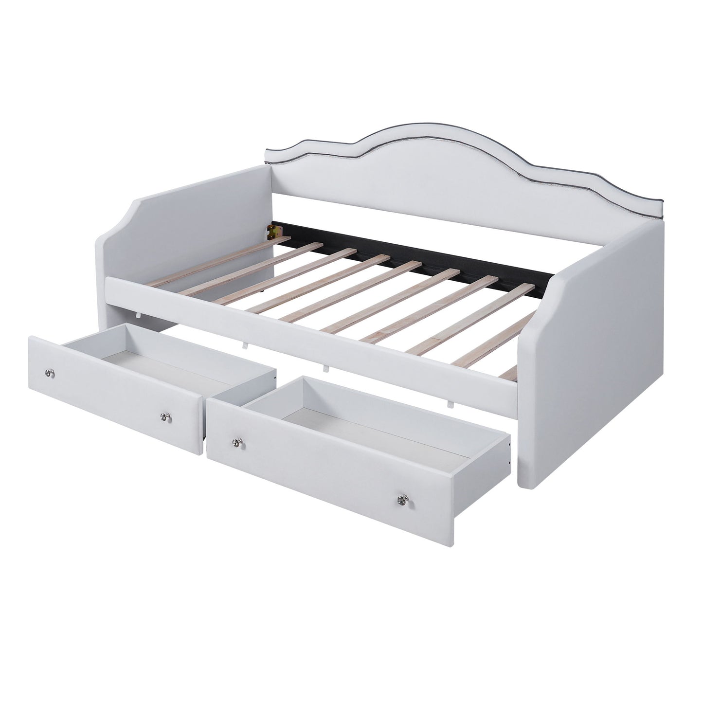 Upholstered Daybed With LED Lights And 2 Drawersme - The Sleep Loft - Online Mattress Showroom NYC