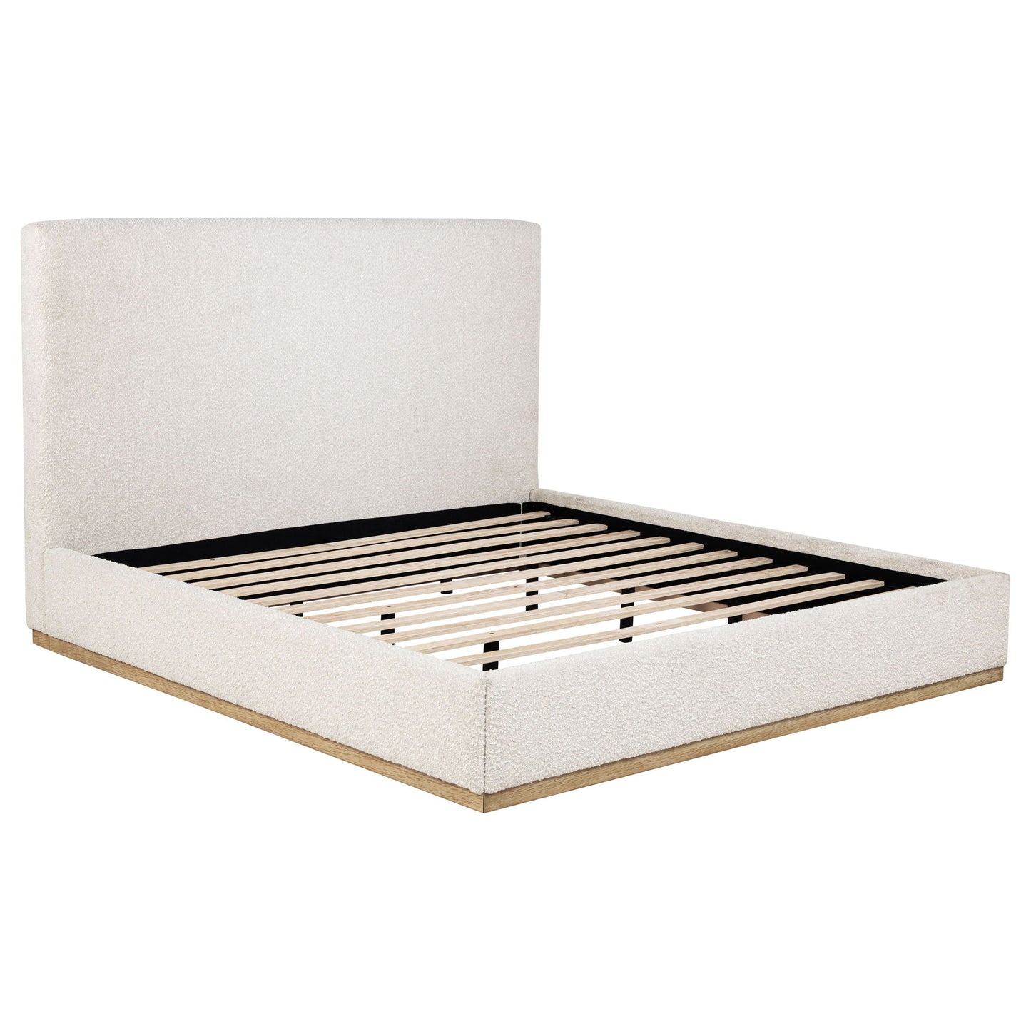 Talbot - Eastern King Platform Bed With Elevated Headboard - Cream - The Sleep Loft - Online Mattress Showroom NYC