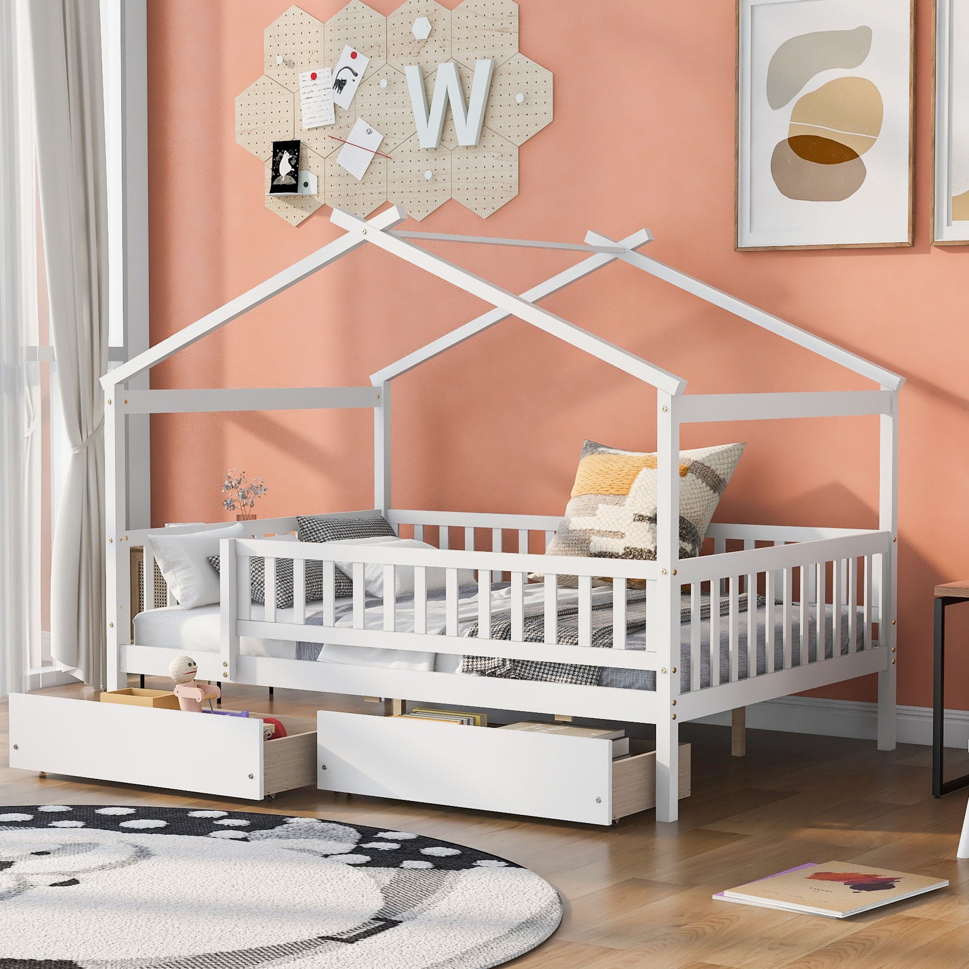 House Bed With 2 Drawers - The Sleep Loft - Online Mattress Showroom NYC