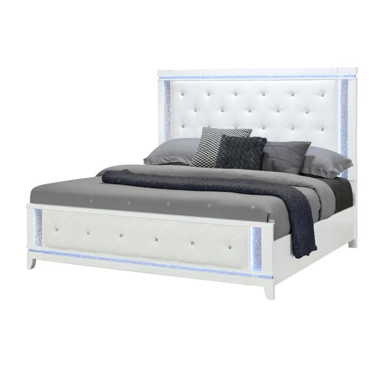 Adalid - Contemporary Bed With LED Lights - The Sleep Loft - Online Mattress Showroom NYC