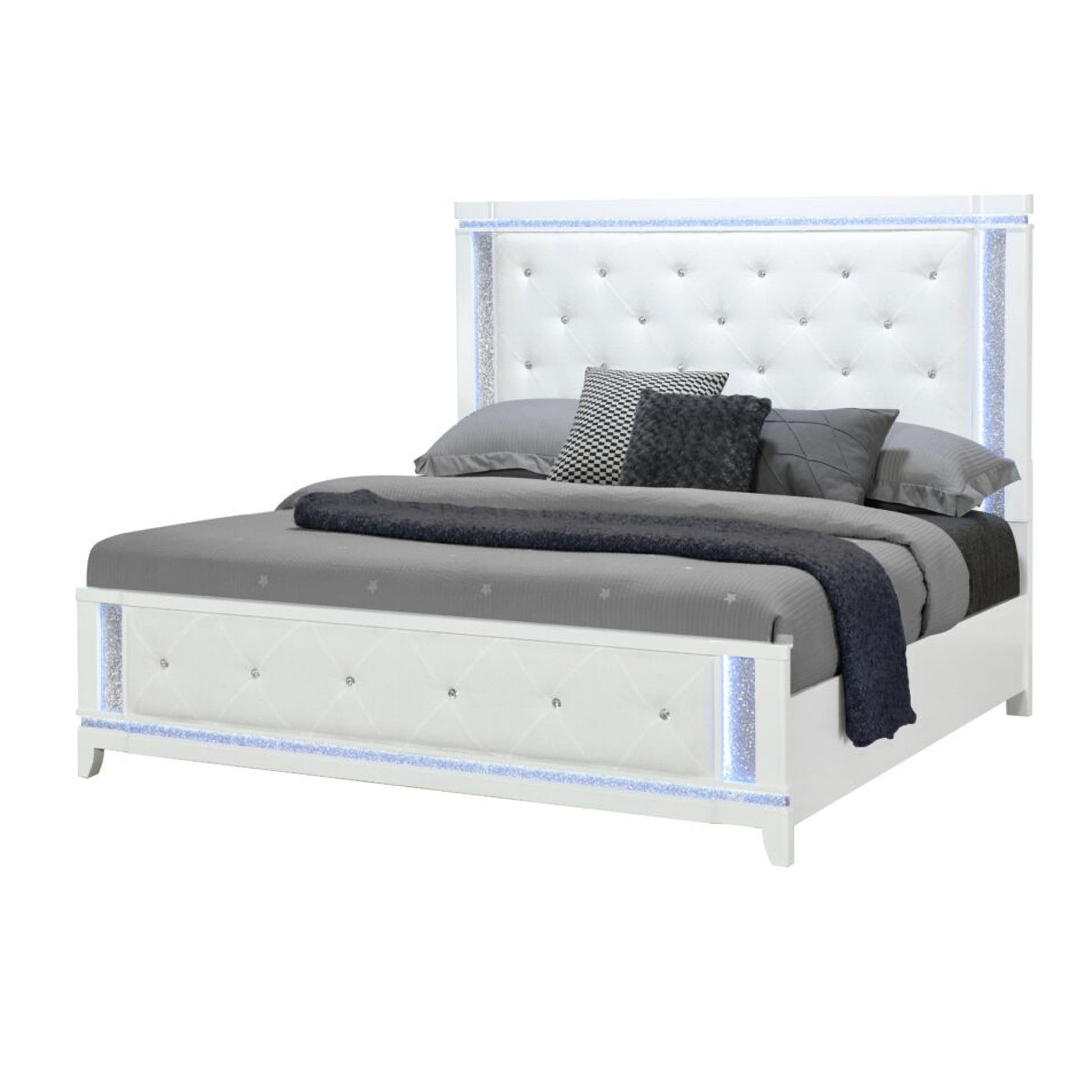 Adalid - Contemporary Bed With LED Lights - The Sleep Loft - Online Mattress Showroom NYC