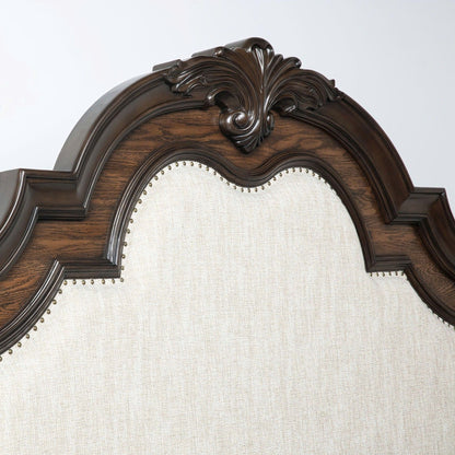 Traditional Style Upholstered Headboard Panel Bed - The Sleep Loft - Online Mattress Showroom NYC