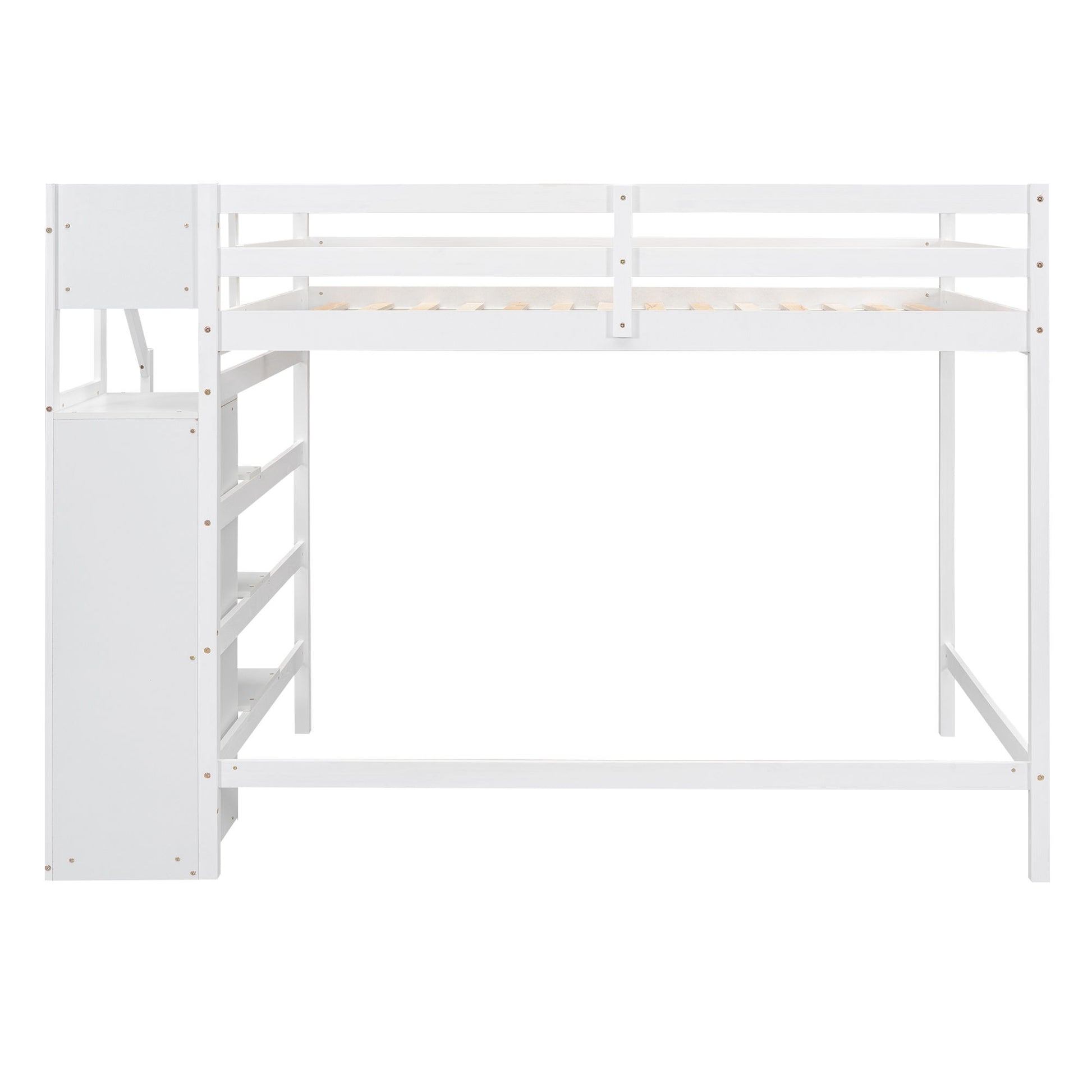 Loft Bed With Built In Storage Wardrobe And Staircase - The Sleep Loft - Online Mattress Showroom NYC