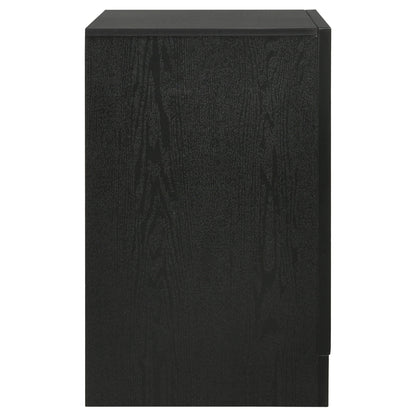Transitional 2 Drawer Nightstand With Hidden Jewelry Tray