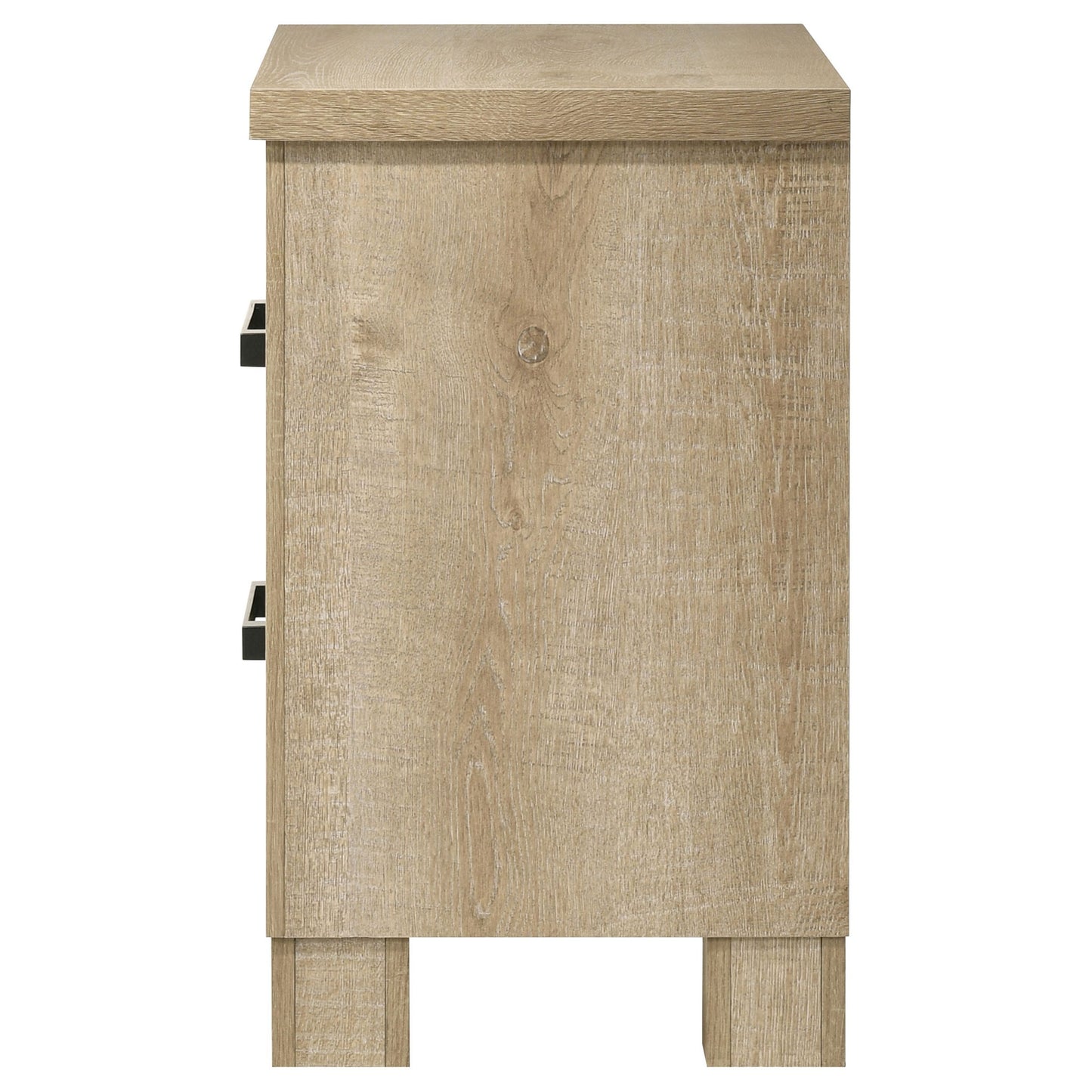 Sansome - 2 Drawer Nightstand Bedside Table - Oak - The Sleep Loft - Online Mattress Showroom NYC