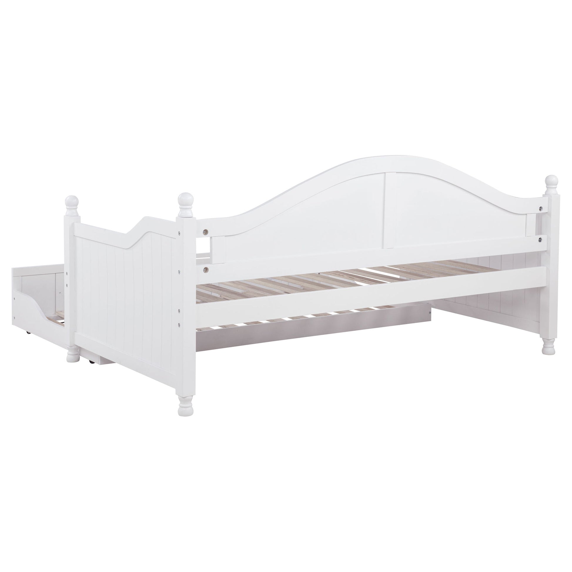 Twin Daybed With Trundle Storage Bed - White - The Sleep Loft - Online Mattress Showroom NYC