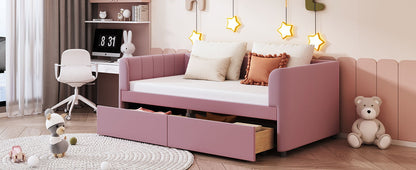 Upholstered Daybed With Ergonomic Design Backrest - The Sleep Loft - Online Mattress Showroom NYC