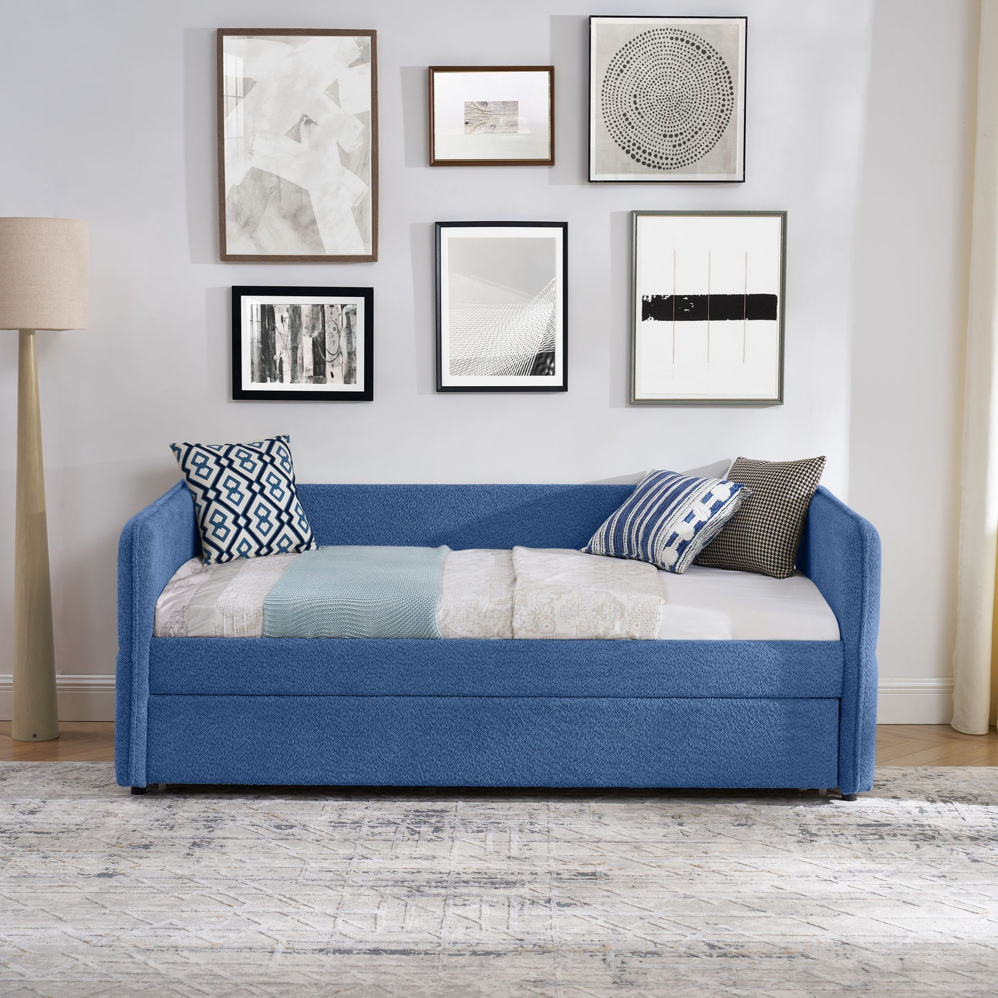 Upholstered Daybed With Pop Up Trundle - The Sleep Loft - Online Mattress Showroom NYC