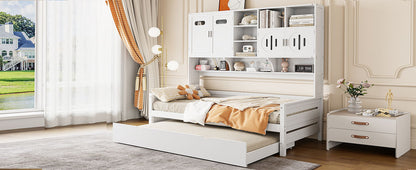 Daybed With All-In-One Cabinet And Shelf - The Sleep Loft - Online Mattress Showroom NYC