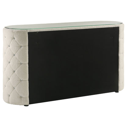 Sonya 6-drawer Upholstered Bedroom Dresser Ivory