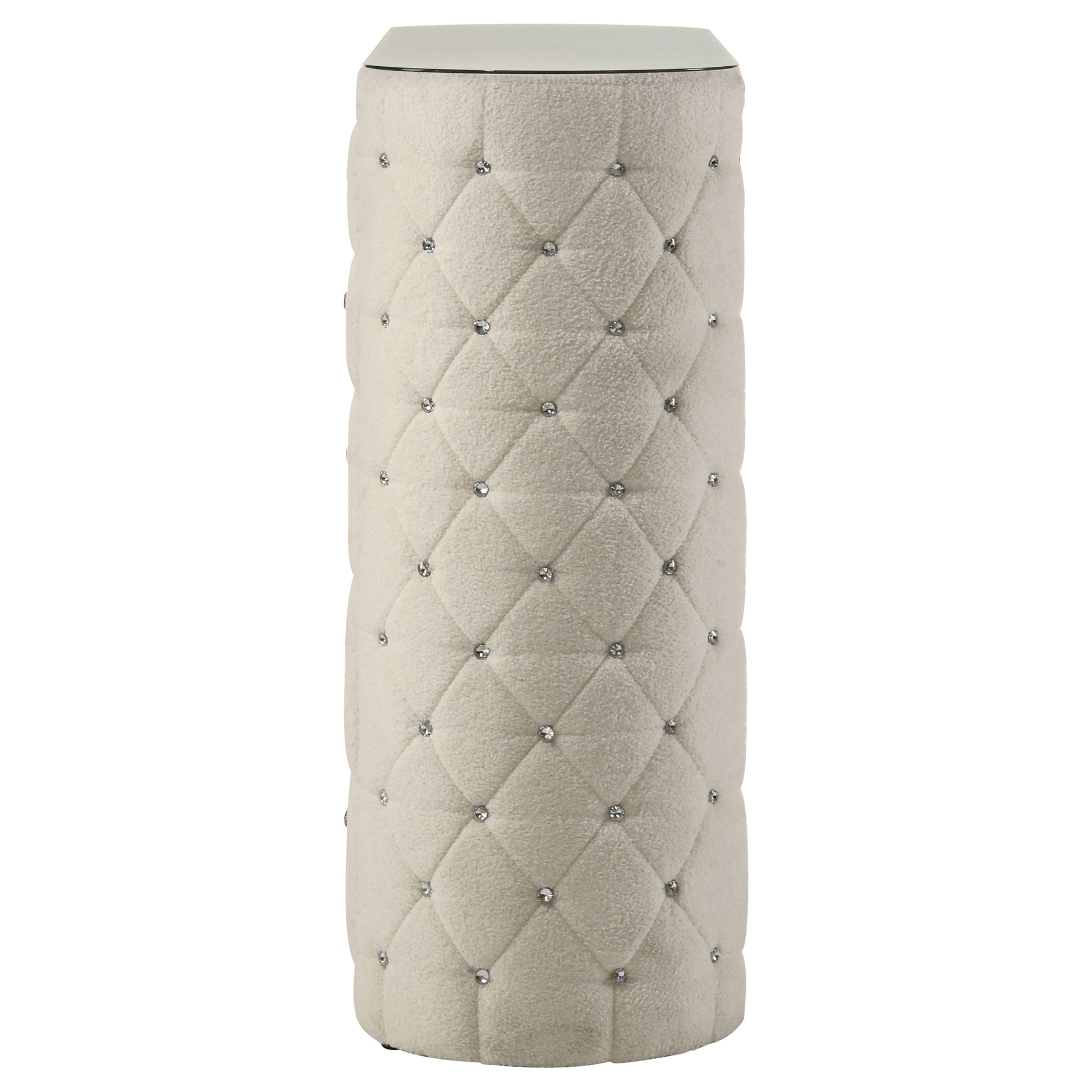 Sonya 5-drawer Upholstered Bedroom Chest of Drawers Ivory