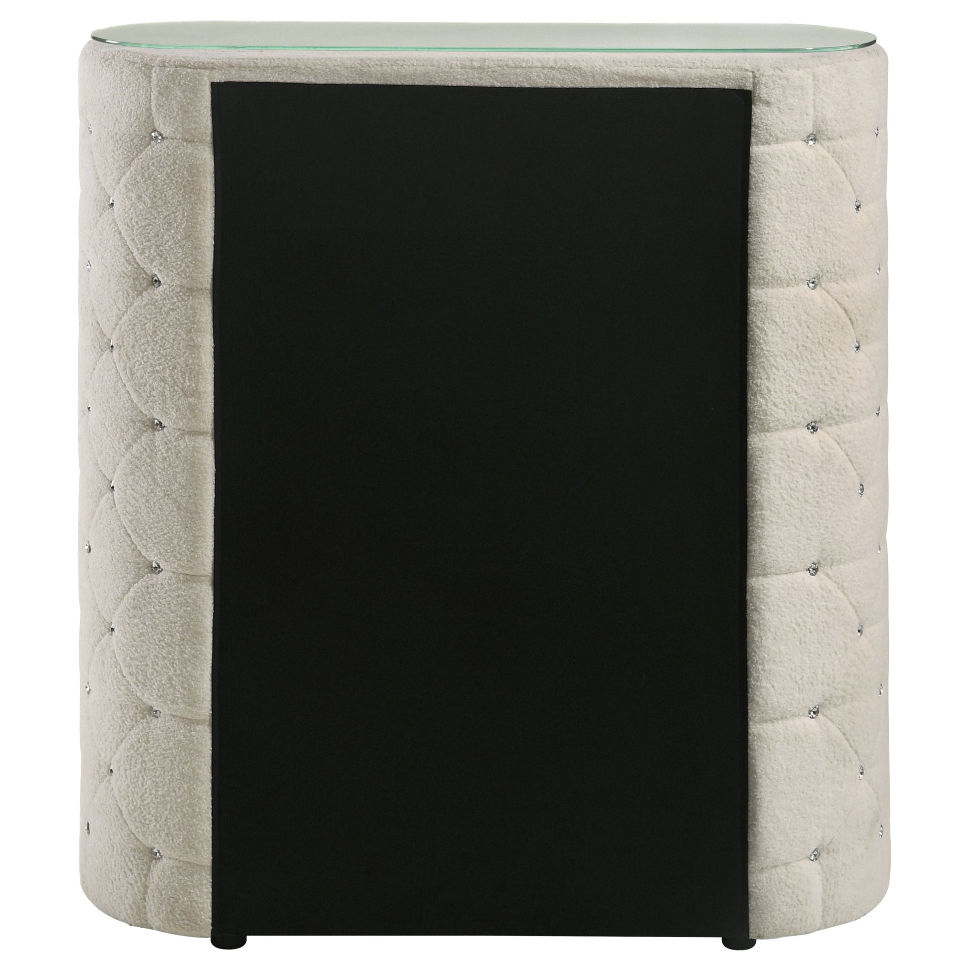 Sonya 5-drawer Upholstered Bedroom Chest of Drawers Ivory