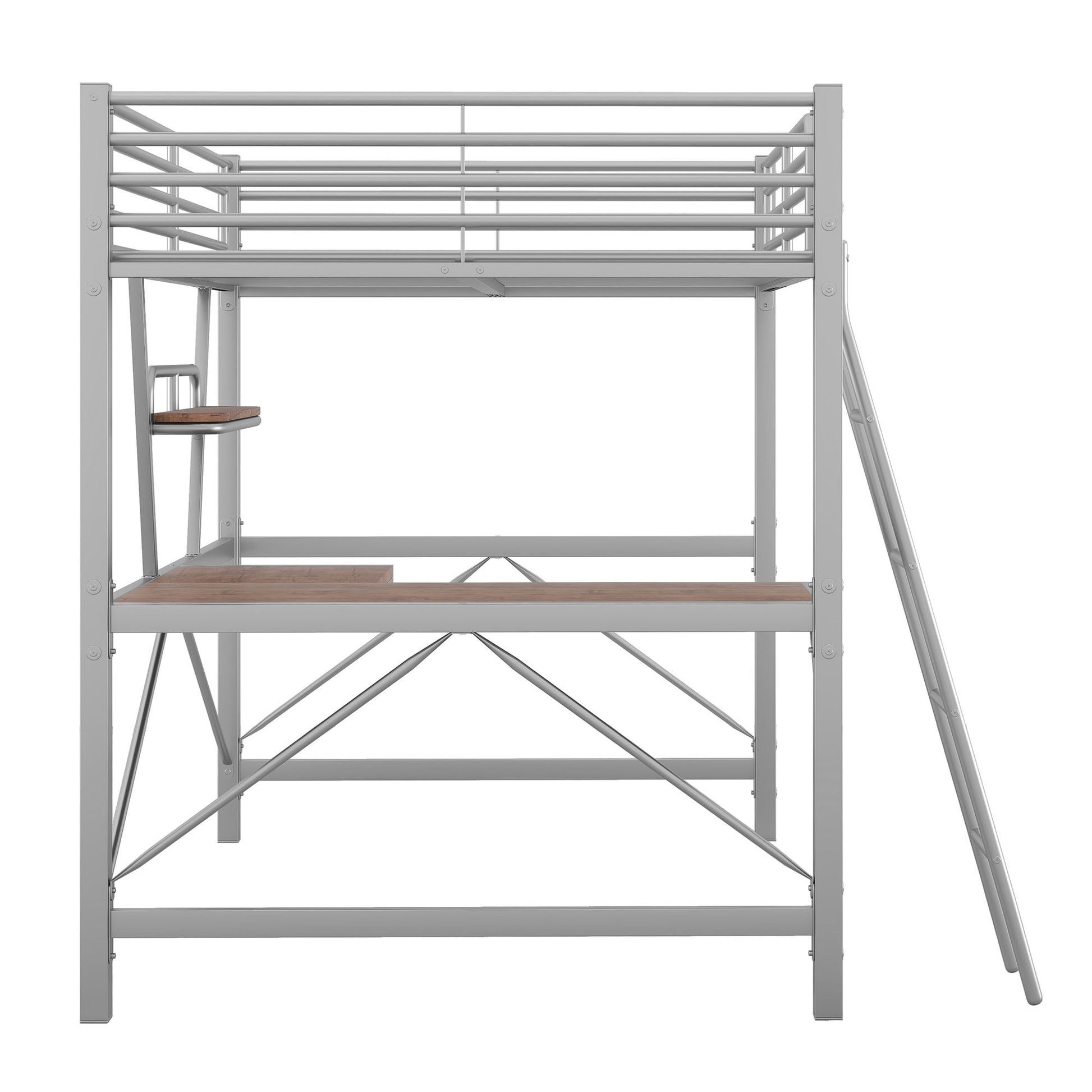 Loft Bed With Desk And Shelf, Modern Design - The Sleep Loft - Online Mattress Showroom NYC