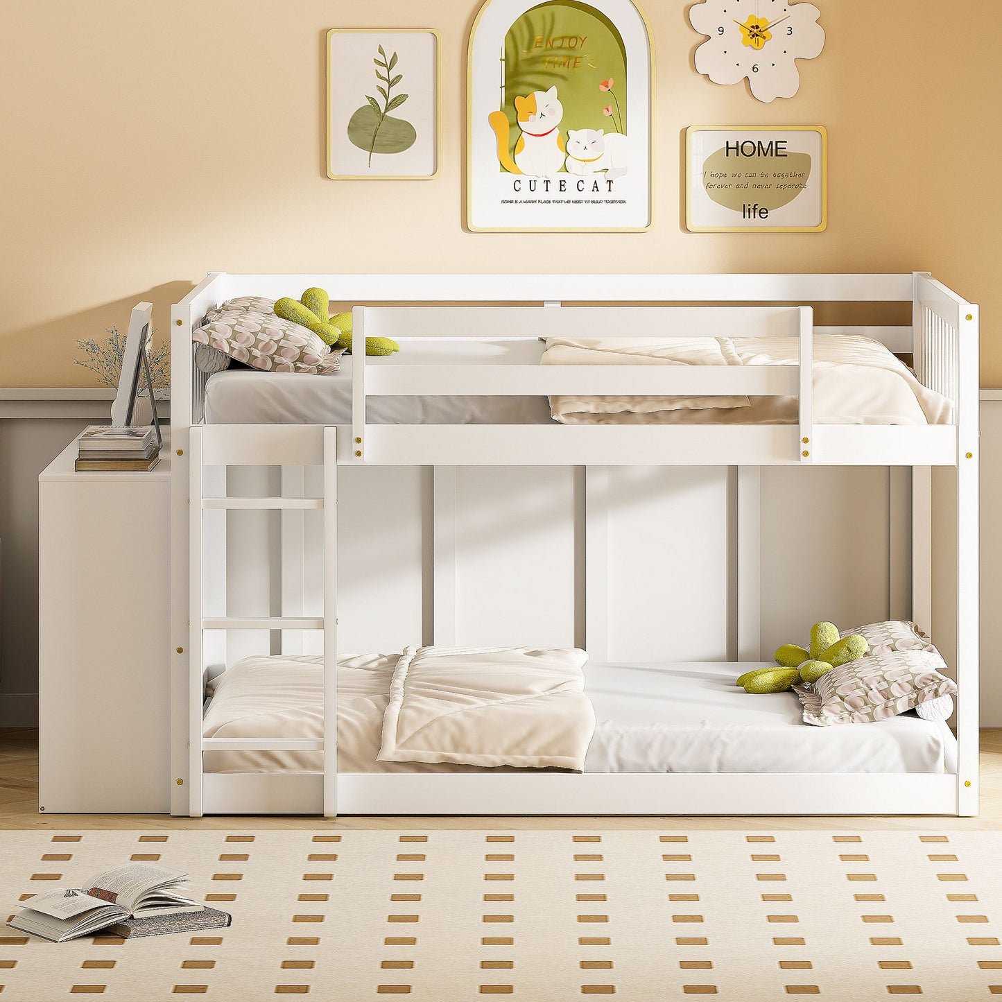 Bunk Bed With 4 Drawers And 3 Shelves - The Sleep Loft - Online Mattress Showroom NYC