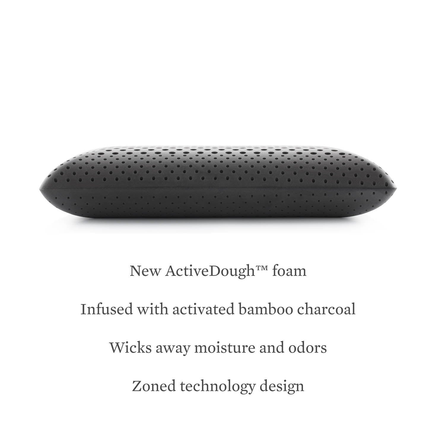 Zoned ActiveDough - Bamboo Charcoal Pillow - The Sleep Loft - Online Mattress Showroom NYC