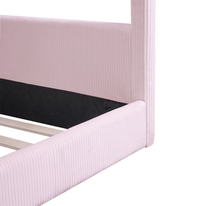 Upholstered House Style Daybed With LED Light Strips - The Sleep Loft - Online Mattress Showroom NYC