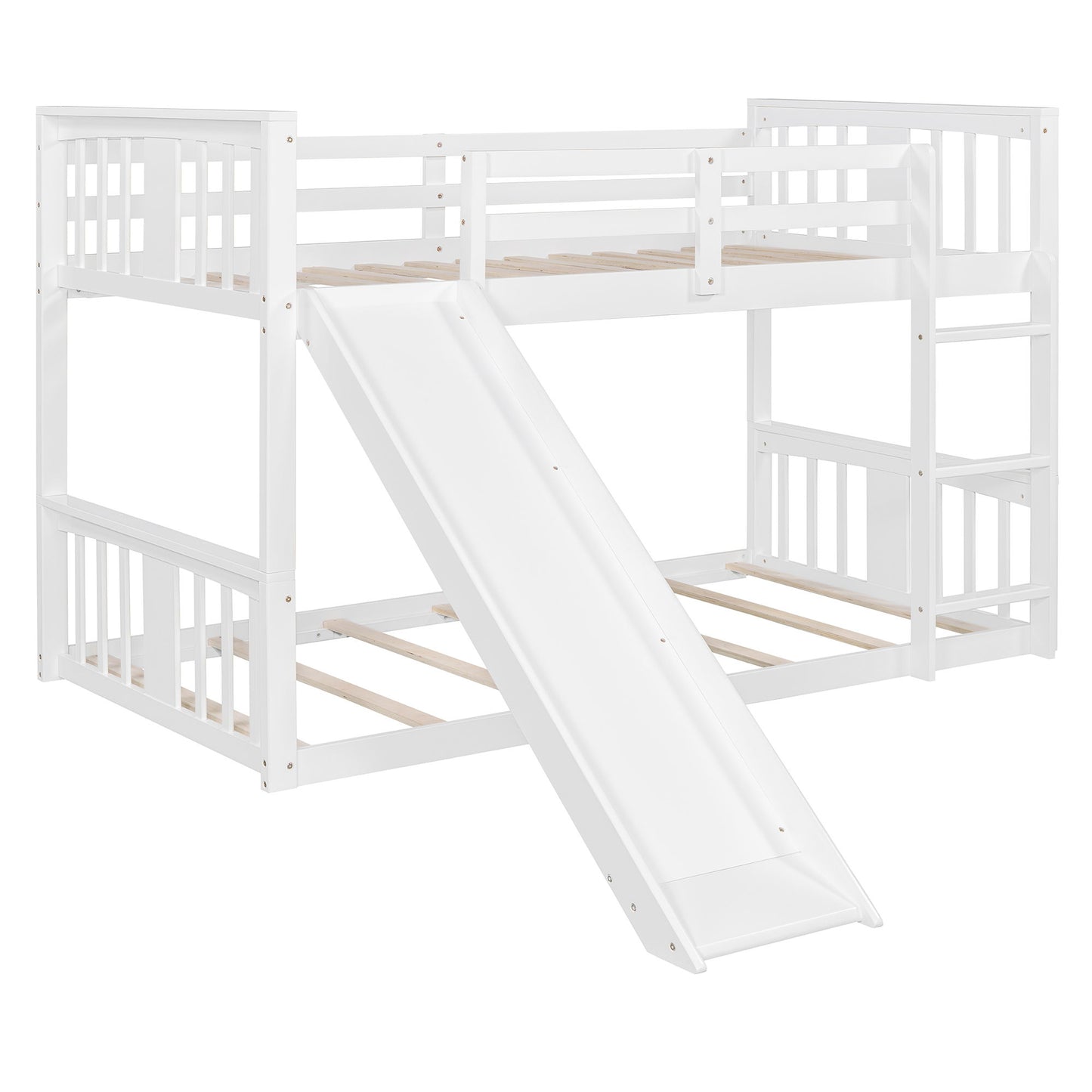 Bunk Bed With Convertible Ladder And Slide - The Sleep Loft - Online Mattress Showroom NYC