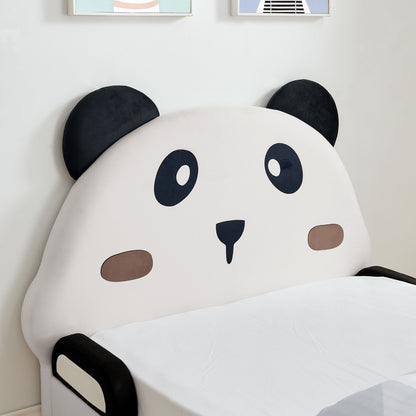 Twin Size Cute Panda Shaped Kids Bed - White / Black - The Sleep Loft - Online Mattress Showroom NYC
