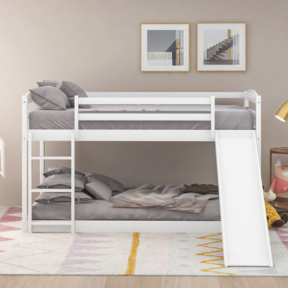 Durable Bunk Bed With Convertible Slide And Ladder - The Sleep Loft - Online Mattress Showroom NYC