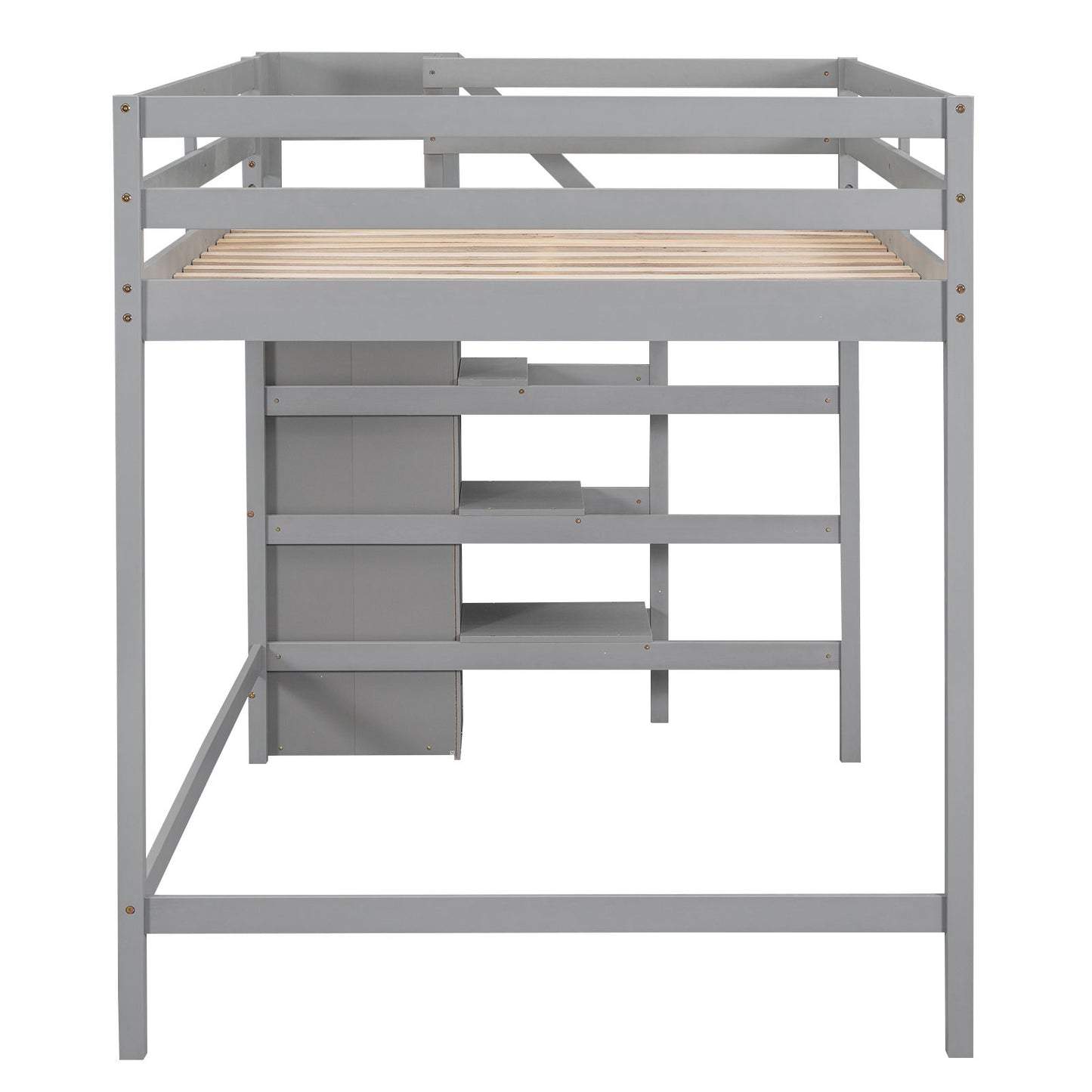 Loft Bed With Built In Storage Wardrobe And Staircase - The Sleep Loft - Online Mattress Showroom NYC