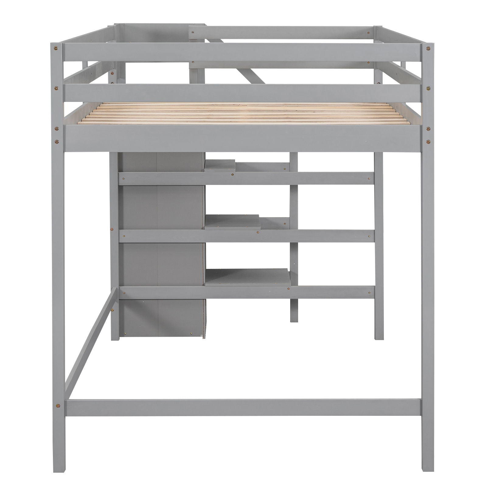 Loft Bed With Built In Storage Wardrobe And Staircase - The Sleep Loft - Online Mattress Showroom NYC