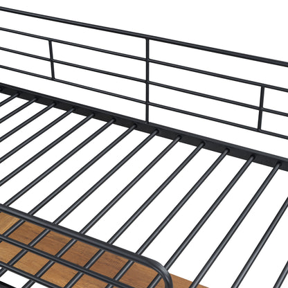 Loft Bed & 3 Layers Of Shelves And L-Shaped Desk - The Sleep Loft - Online Mattress Showroom NYC
