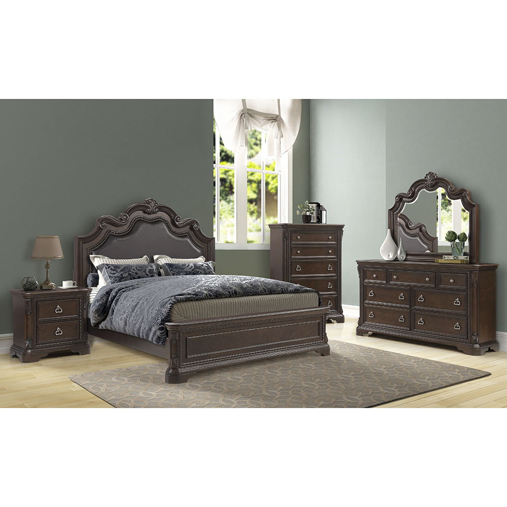 2 Drawer Nightstand - Mahogany - The Sleep Loft - Online Mattress Showroom NYC