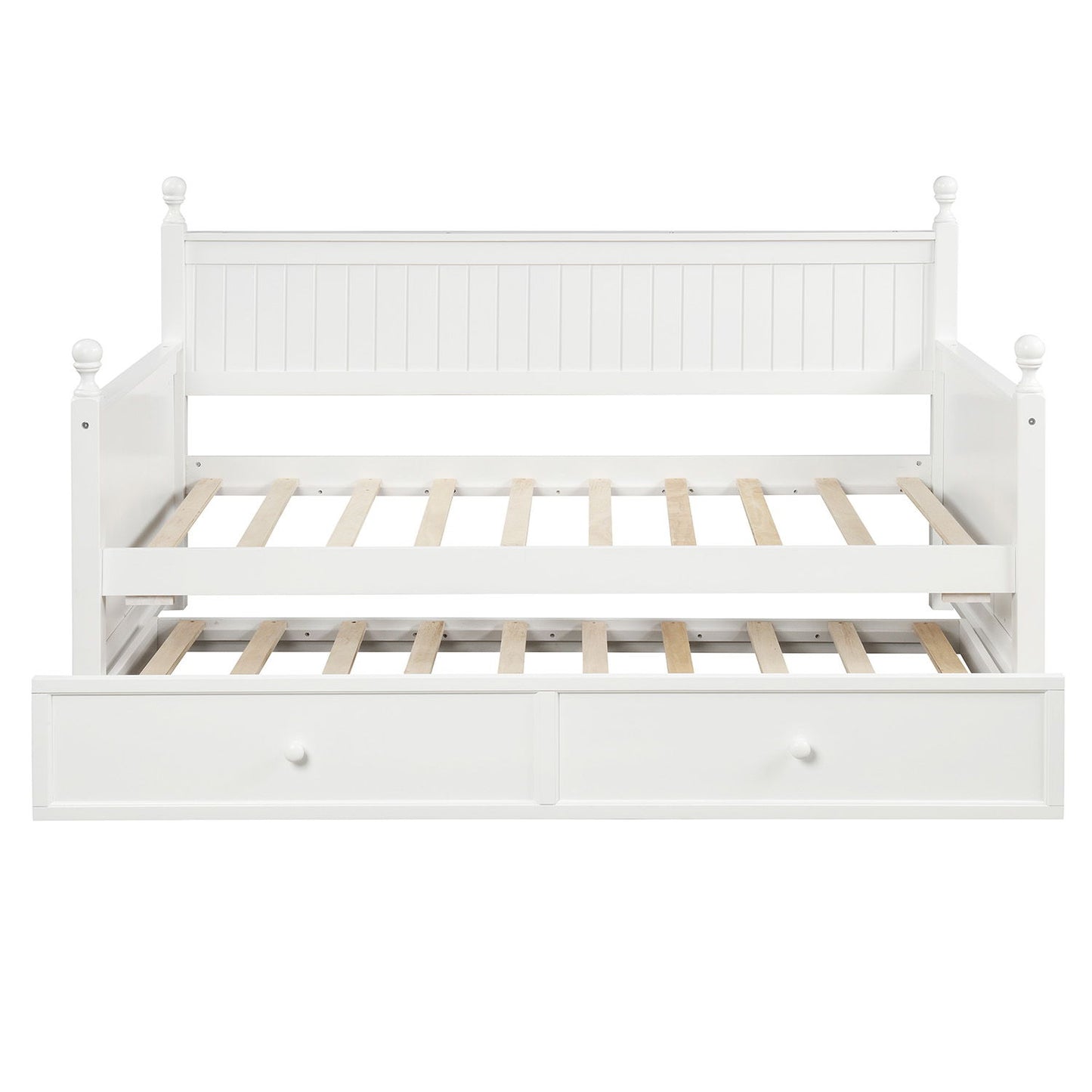 Twin Size Daybed & Twin Size Trundle - White - The Sleep Loft - Online Mattress Showroom NYC