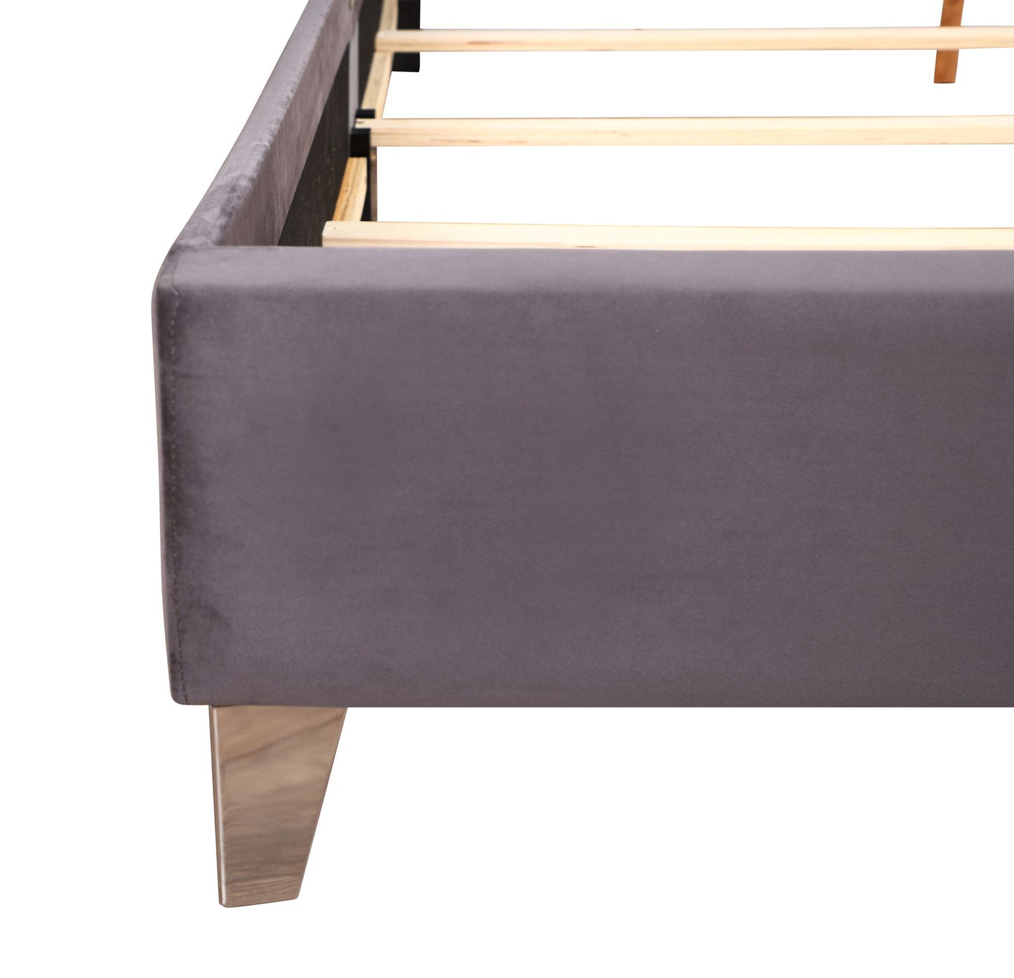 Upholstered Nailhead Trim Chic Bed - The Sleep Loft - Online Mattress Showroom NYC