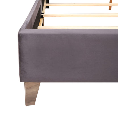 Upholstered Nailhead Trim Chic Bed - The Sleep Loft - Online Mattress Showroom NYC
