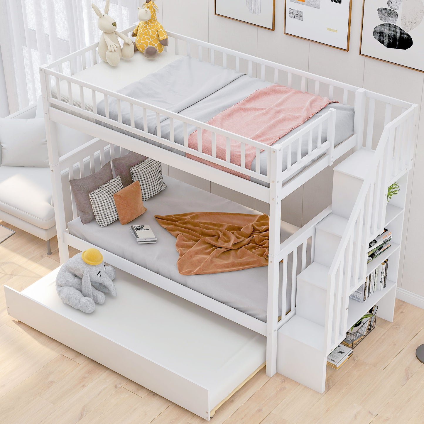 Bunk Bed With Staircase - The Sleep Loft - Online Mattress Showroom NYC