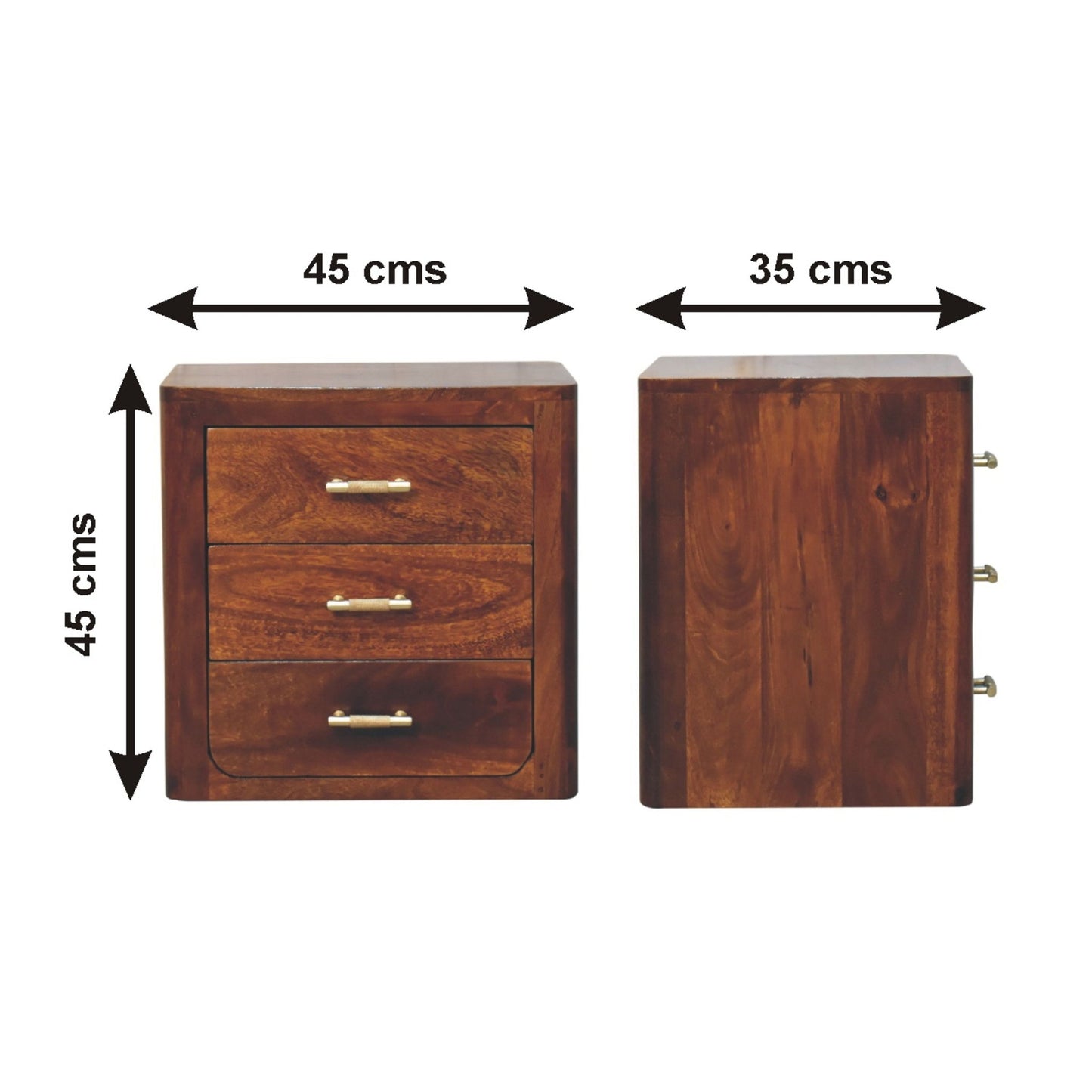 Luca - Nightstand - Brown - The Sleep Loft - Online Mattress Showroom NYC