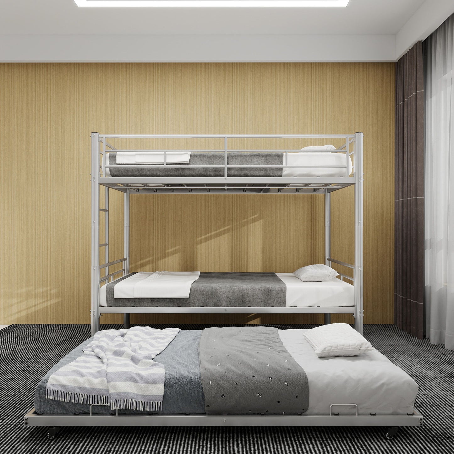 Bunk Bed For Kids, Convertible Frame With Ladders & Guardrail - The Sleep Loft - Online Mattress Showroom NYC