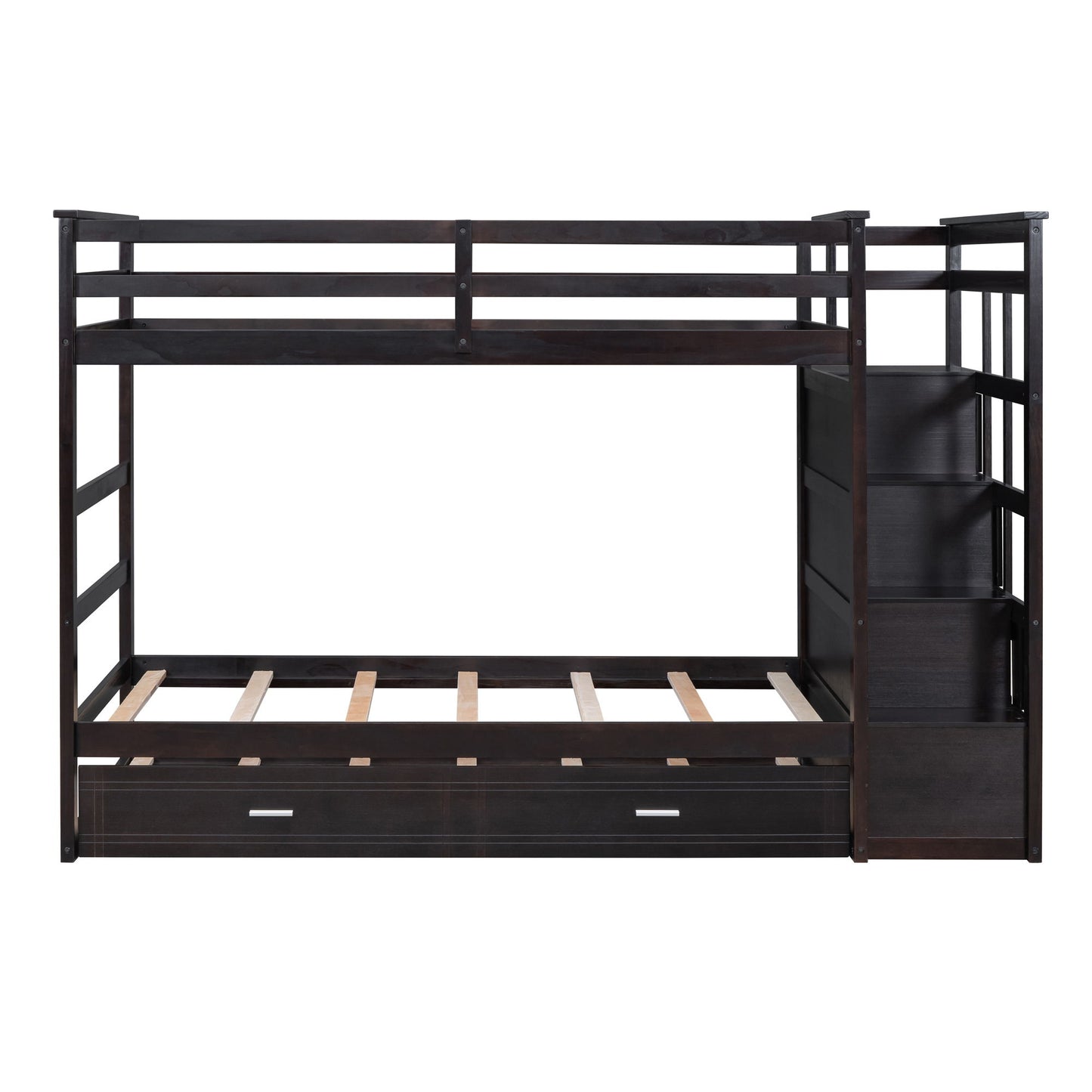 Bunk Bed With Trundle And Staircase - The Sleep Loft - Online Mattress Showroom NYC