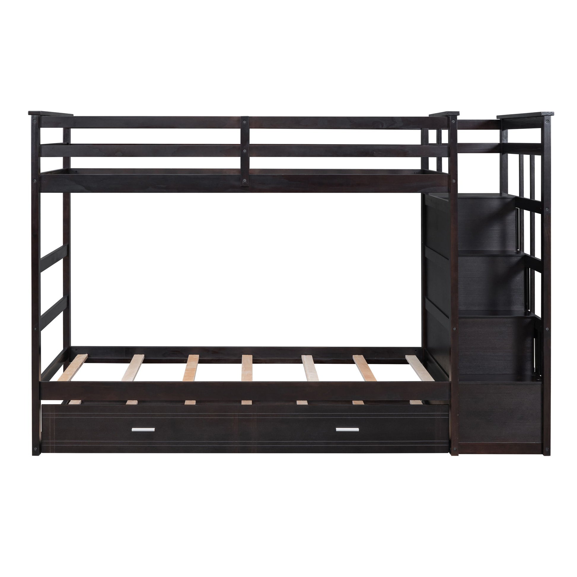 Bunk Bed With Trundle And Staircase - The Sleep Loft - Online Mattress Showroom NYC