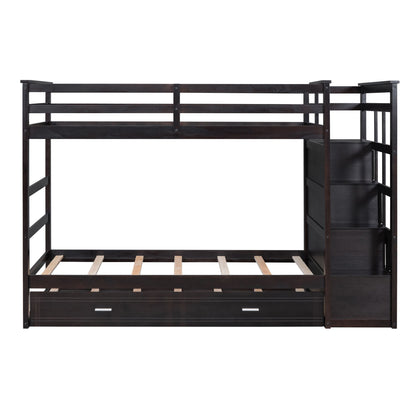 Bunk Bed With Trundle And Staircase - The Sleep Loft - Online Mattress Showroom NYC
