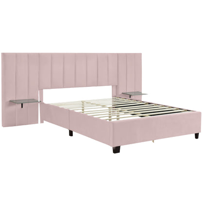 Upholstered Platform Bed With Big Headboard - The Sleep Loft - Online Mattress Showroom NYC