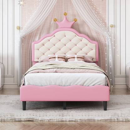 Lovely Crown Fantasy Princess Bed With Tufted Headboard - The Sleep Loft - Online Mattress Showroom NYC