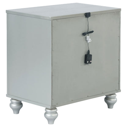 Menlo - 2 Drawer Nightstand - Gray - The Sleep Loft - Online Mattress Showroom NYC